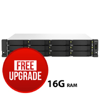 TS-1264U-RP-8G 12-Bay Rackmount NAS, Intel Celeron N5105/N5095 quad-core