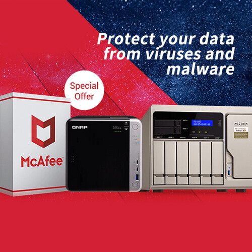 QNAP LS-MCAFEE-5Y NAS McAfee Antivirus 5-Year Subscription