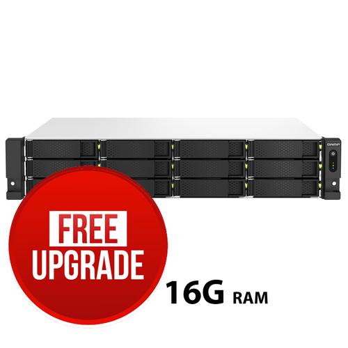 TS-1264U-RP-8G 12-Bay Rackmount NAS, Intel Celeron N5105/N5095 quad-core